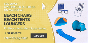 Rent beach equipment Mallorca