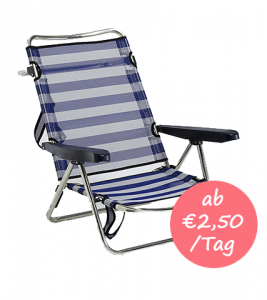 Strandstuhl mit Armlehne mieten auf Mallorca