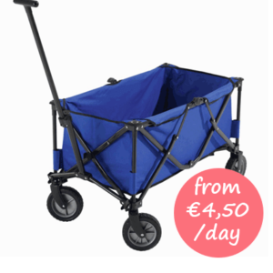 Foldable beach cart for hire Majorca