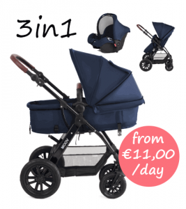 Baby Pram, pushchair and car seat for hire Mallorca