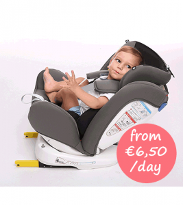 Car seat hire Mallorca with Isofix