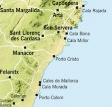 Mallorca Karte Osten